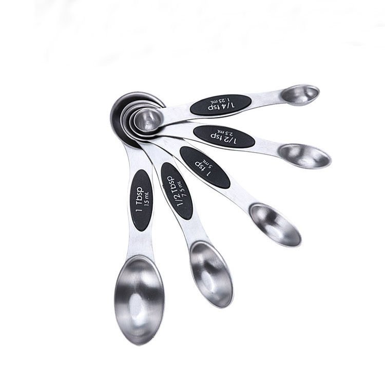 Baking tools: Stainless steel double-head measuring spoon, measuring spoon, scraper spoon 7-piece set, stainless steel measuring spoon, multi-functional dessert