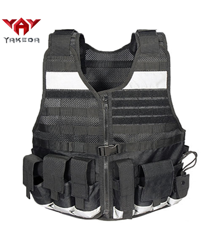 Yakoda tactical reflective vest Military enthusiast training vest MOLLE fluorescent yellow mesh CS combat vest