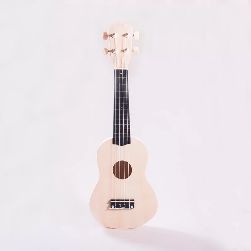 21-inch wooden ukulele blank, unpainted, no assembly required, DIY painting possible, wholesale from manufacturer, dropshipping available.