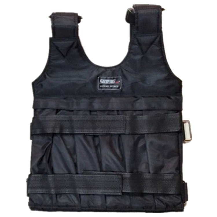 Adjustable weight-bearing vest with 1-50 kg steel plate, plus padded shoulders. (Steel plate not included)