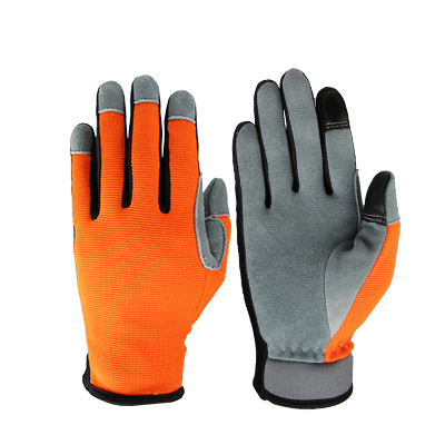Cross-border gardening gloves, deerskin wear-resistant and anti-slip Russian work gloves, courtyard planting garden labor protection gloves
