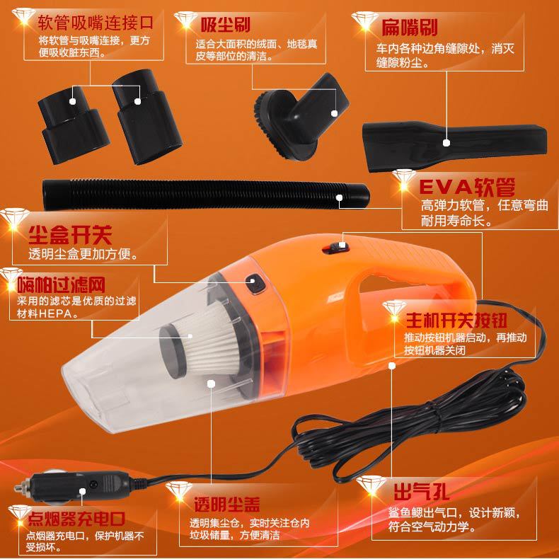 Wireless charging, high-power handheld dry and wet dual-purpose car vacuum cleaner, Haipa home and car dual-purpose portable, one-piece consignment