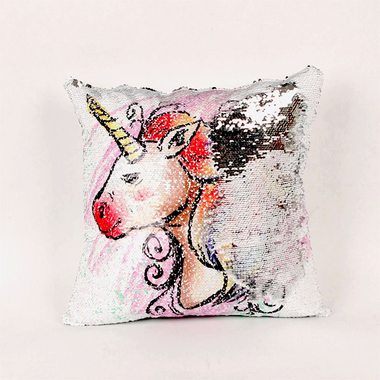 Amazon European and American sequined pillowcases, Cage car sofa cushions, magic flip embrace European retro style home furnishings