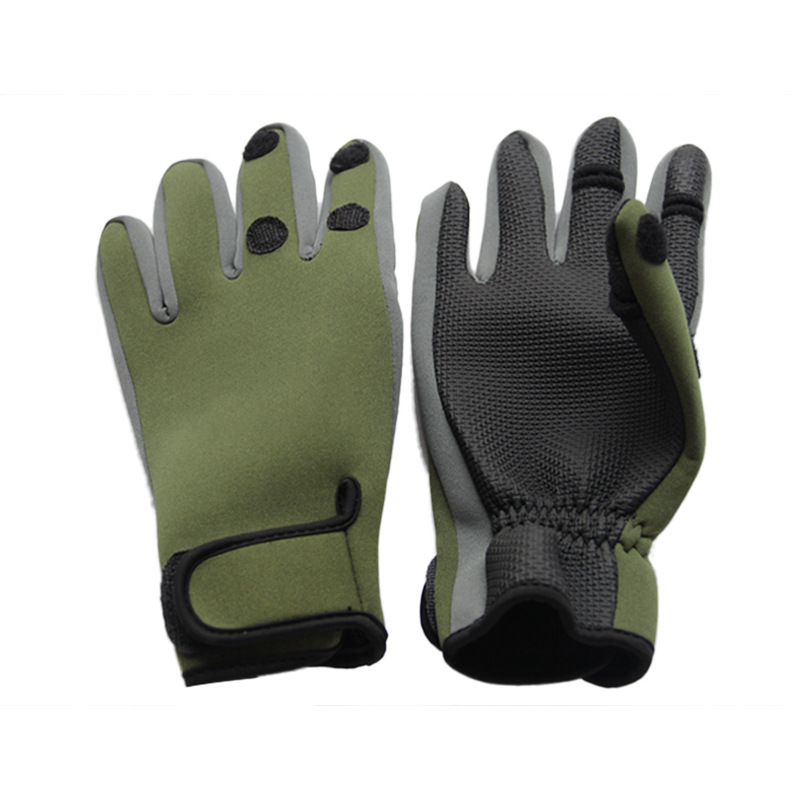 Cross-border fishing gloves with exposed fingers for outdoor winter sports, warm, windproof and anti-slip, Lua gloves for men, factory in stock