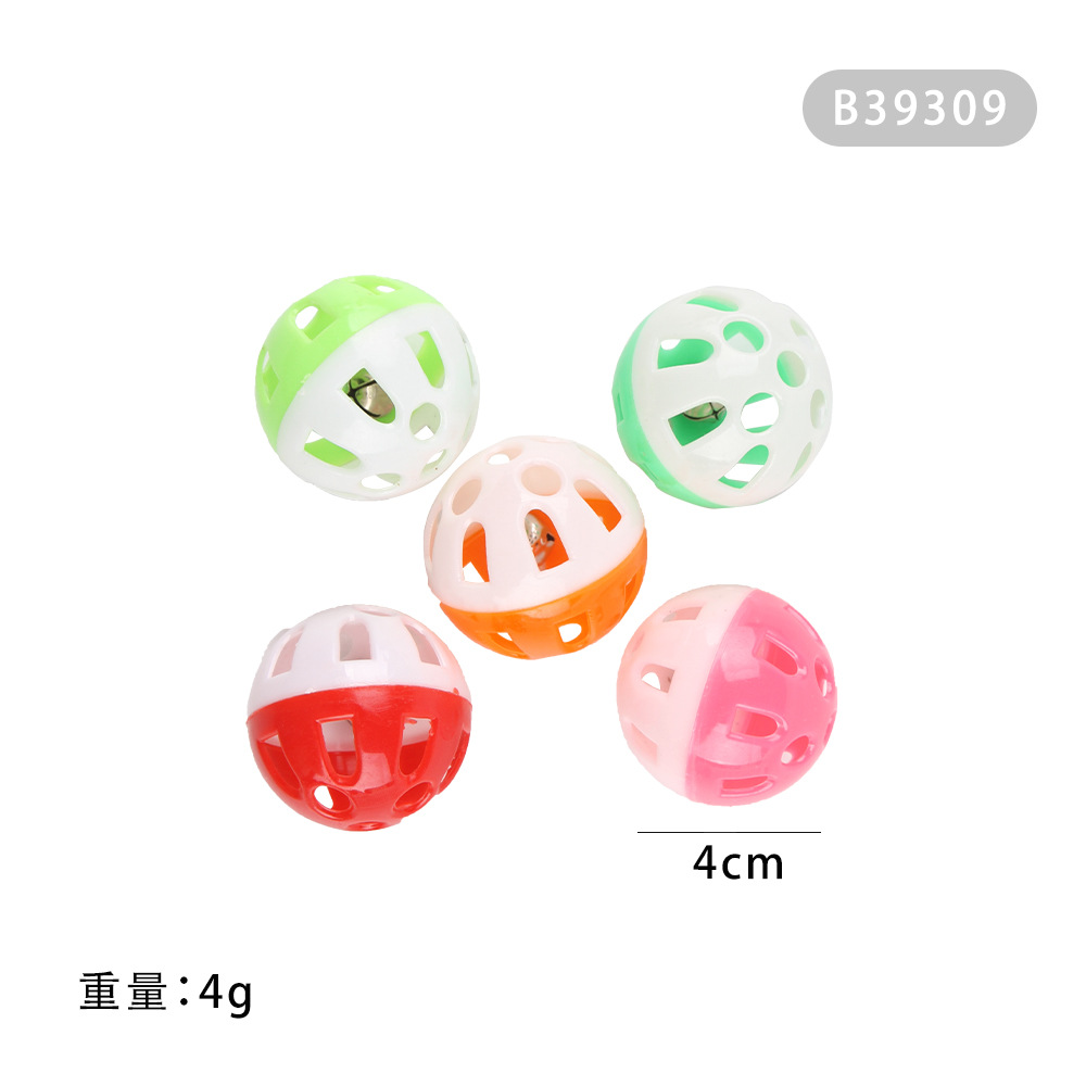 Summary of cat toy set accessories: plastic bell balls, flower drums, rainbow balls, feather mice, pet cat toys