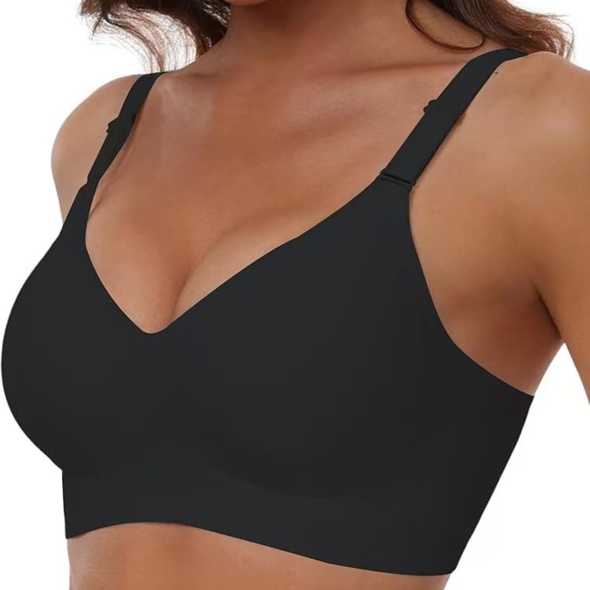 temu seamless underwear for cross-border trade in Europe and America, gathering thin mold cups, adjustable thin underwear without steel rings