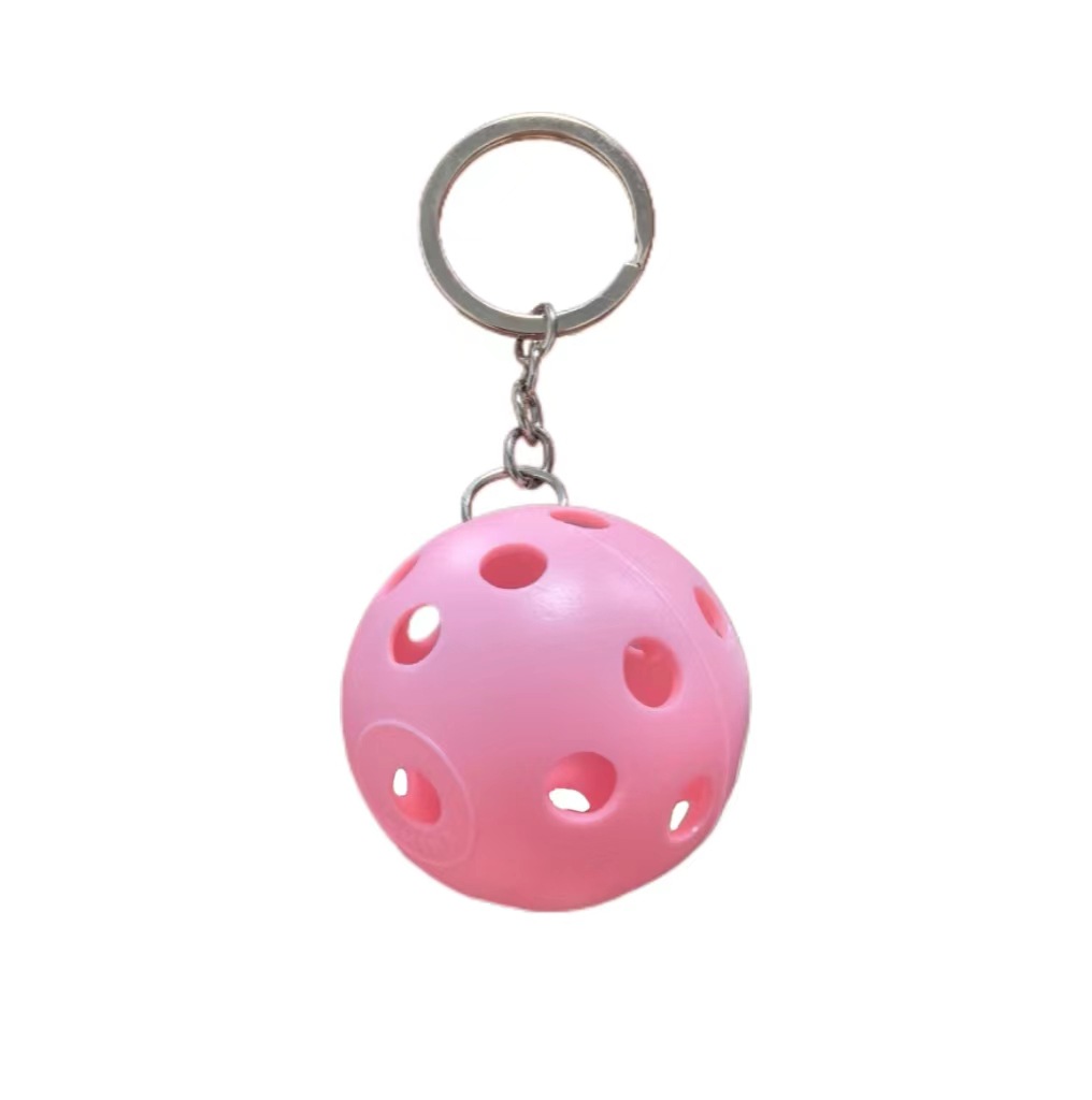 Cross-border new direct supply hole-ball keychains, sports gifts, golf key chains available in 9 colors for wholesale