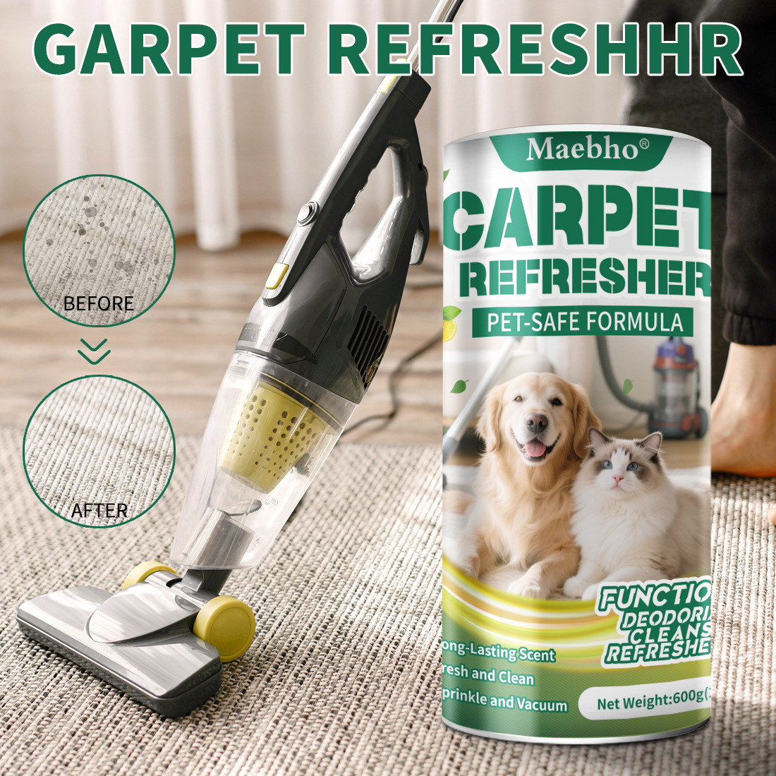Cross-border pet deodorizing powder, pet deodorizing agent, cleaning pet carpets, removing odors, fresh and deodorizing powder