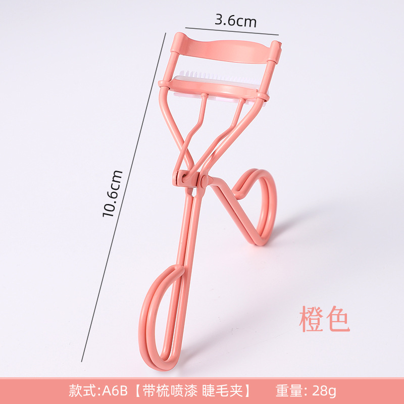Direct sales and in-stock, portable electroplated eyelash curler for curling and shaping, comfortable arc beauty and makeup tool eyelash curler