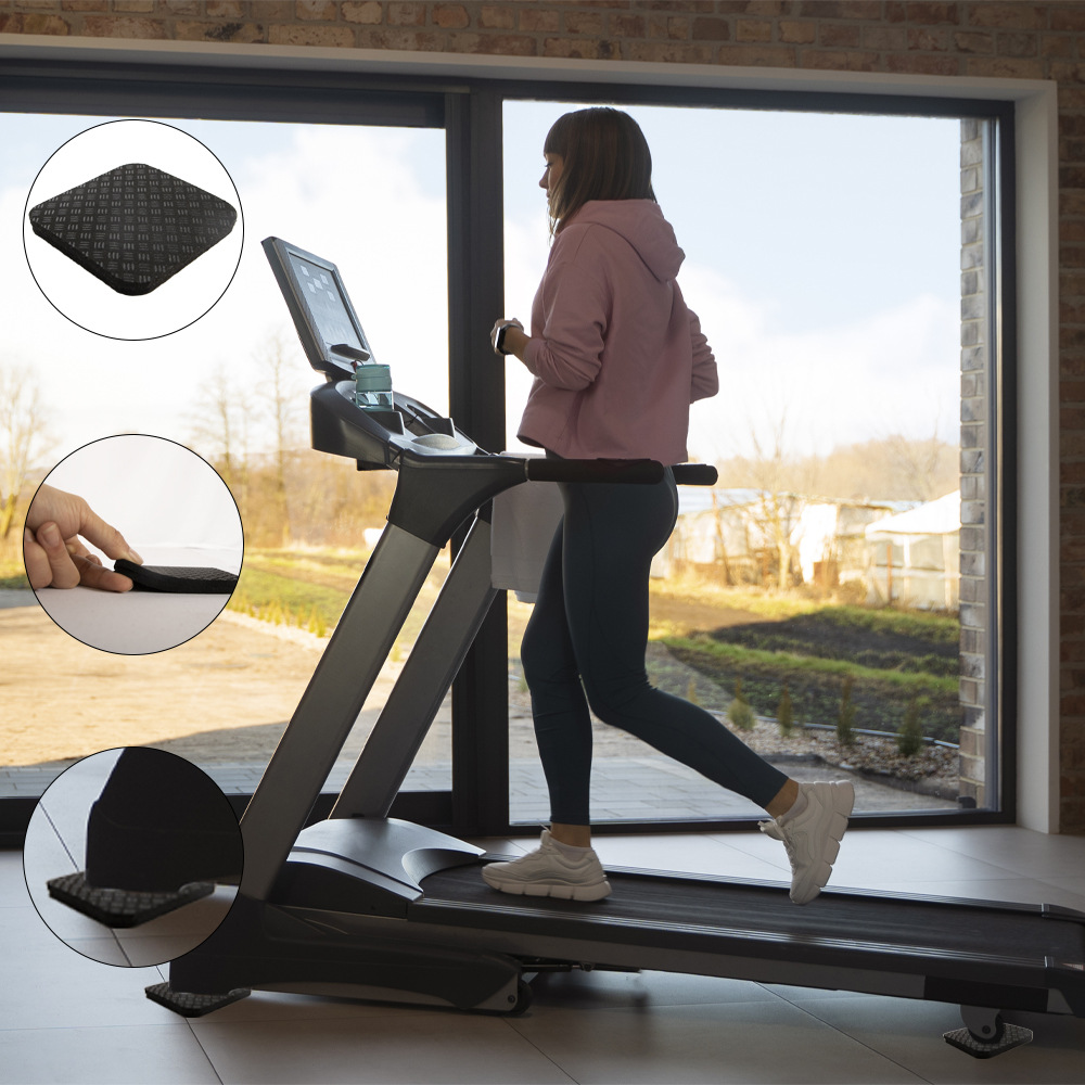 Special shock-absorbing, anti-slip and soundproof foot pads for treadmills, silent thickened protective pads for elliptical machines, mahjong machines and spinning bikes