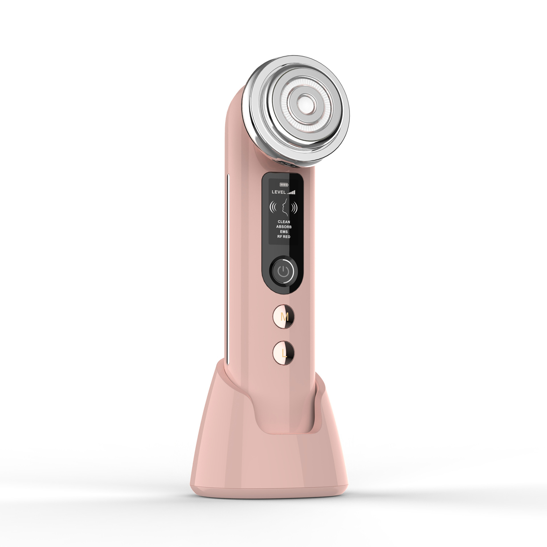 Electric color light EMS ion delivery instrument, color light skin rejuvenation ultrasonic delivery instrument, red light hot compress massage instrument factory