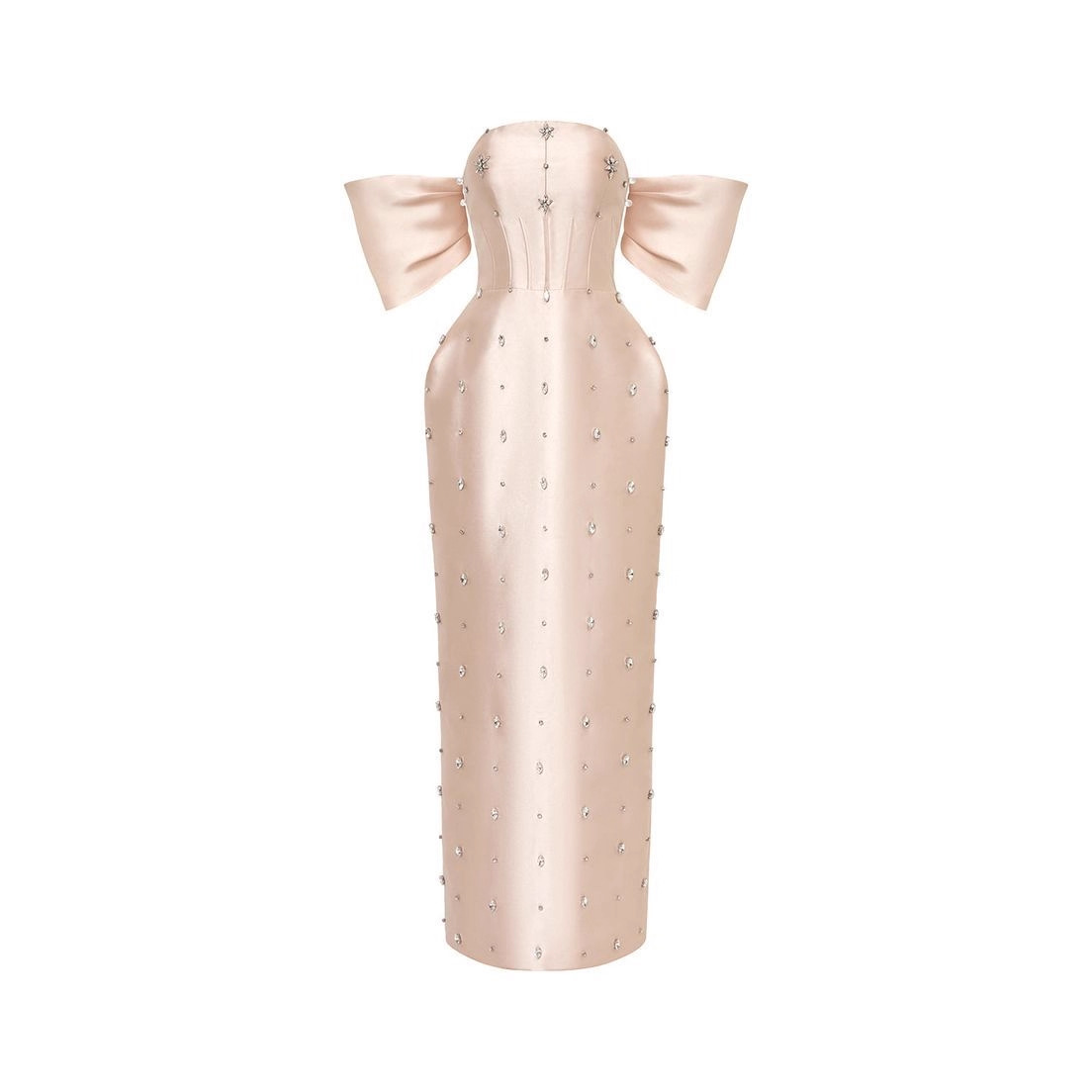 Dongguan Humen factory customizes high-end cross-border women's net yarn beaded dress