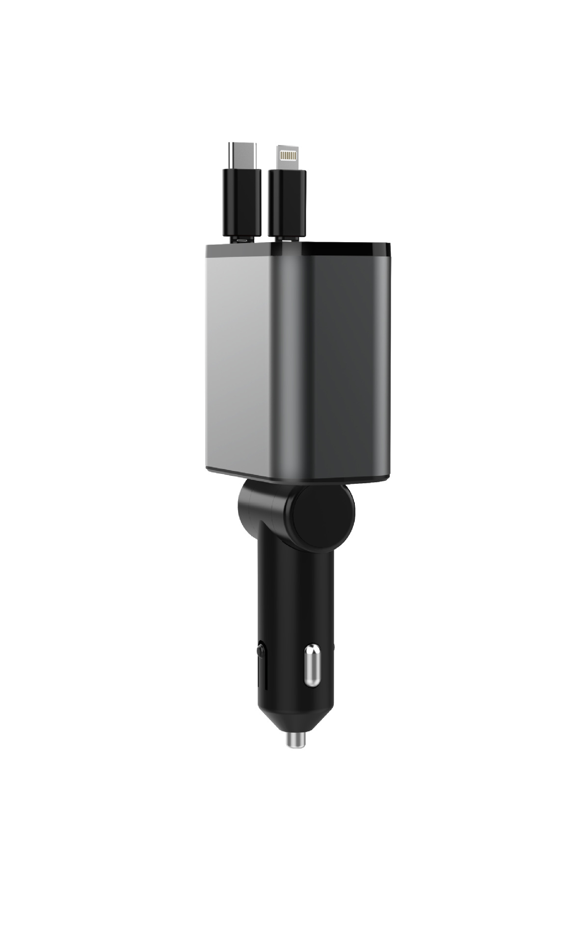 The 2024 new car charger super fast charging cable supports three devices at once and is suitable for converting cigarette butts between iPhone 16 and Huawei