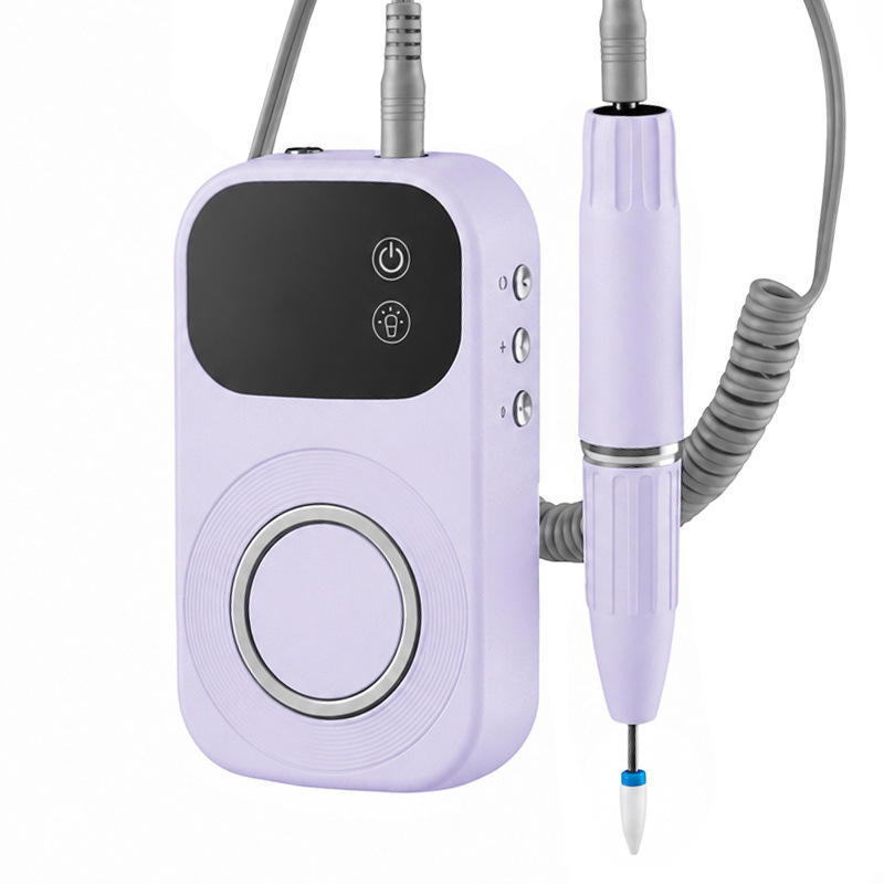 Nail polish grinding machine UV lamp curing 50-speed, forward and reverse dual rotation, multi-grinding head, high-speed nail removal electric nail grinder