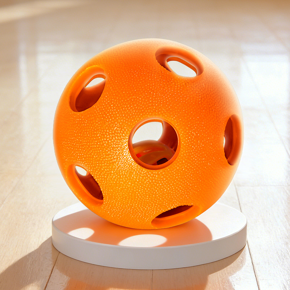 Cat and dog pet educational toy balls, cross-border chewy hollowed-out balls, leaky food balls, dog teeth grinding, teeth cleaning, self-entertainment and boredom balls