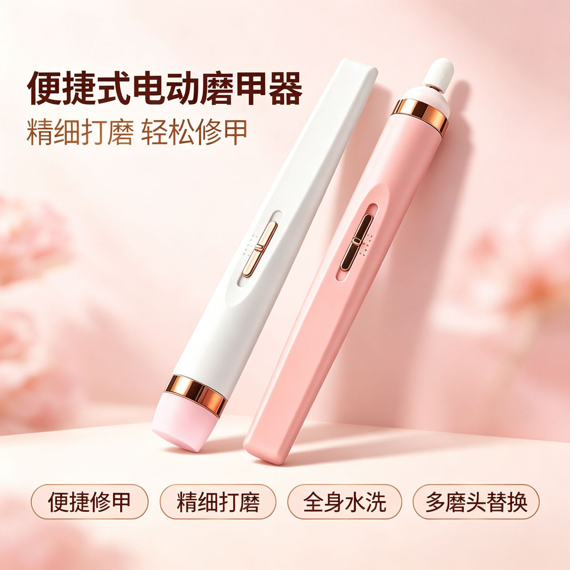 Carefully selected cross-border electric nail sharpener, rechargeable household nail removal wonder, nail polish polishing pen, small and portable nail sharpener