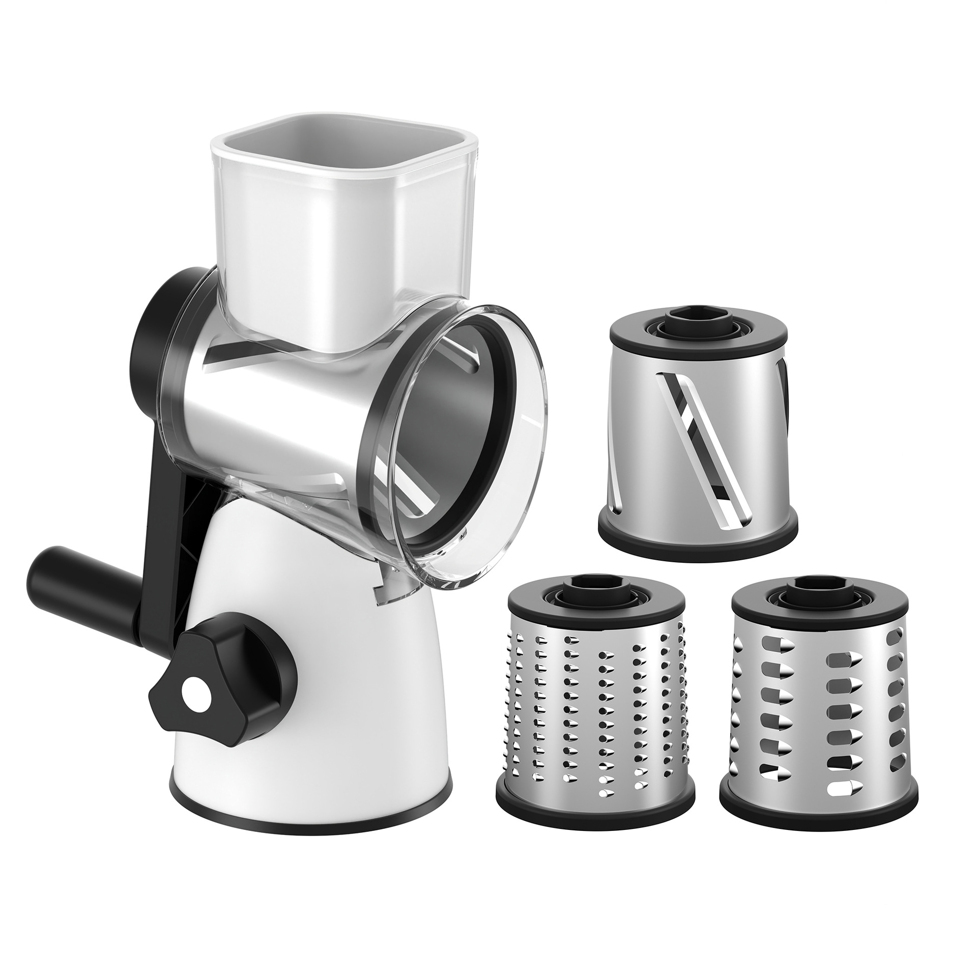 Multi-functional drum vegetable slicer, a household kitchen vegetable slicer, potato and cucumber slicer, vegetable and radish shred slicer