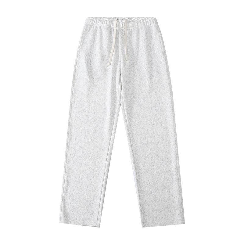 Heavyweight sweatpants 340g spring and summer puffed solid color loose straight-leg casual pants, high-end tapered and tight-fitting sports long pants