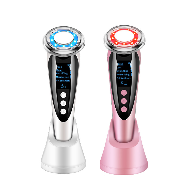 Cold and hot beauty device, red and blue light introduction device, home beauty device, facial lifting, thermal conductivity device, EMS lifting and firming