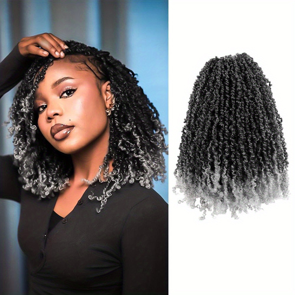 8-inch /24 pieces of Yanky Twist crochet wig for foreign trade, African small curls, irregular curved curls