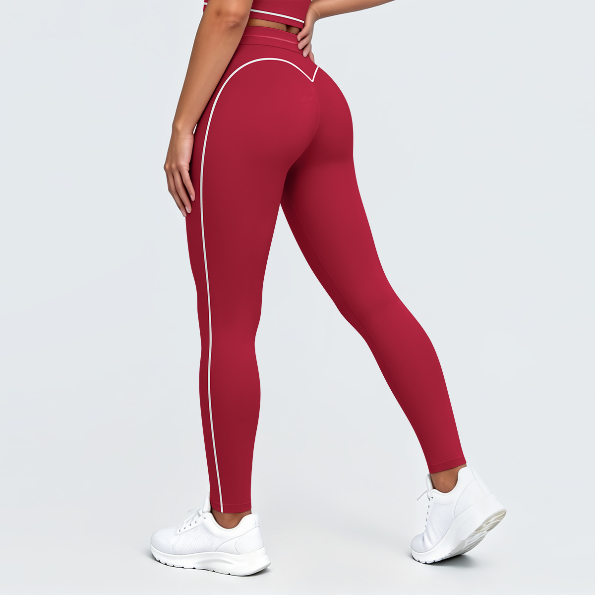 New cross-border color-blocking, tight-fitting, height-elastic and breathable yoga wear six-piece set for women, running and fitness yoga wear