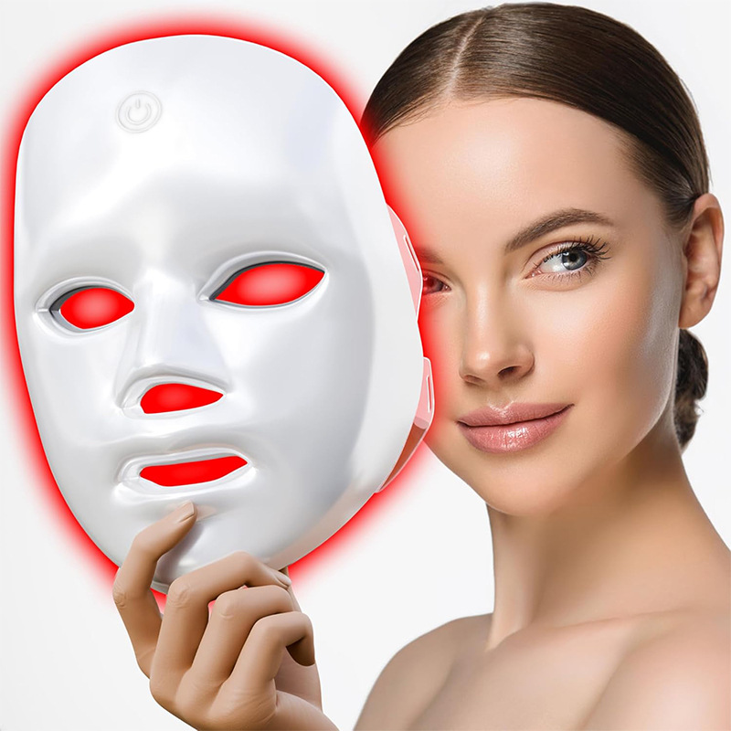 Beauty mask, seven-color LED light beauty device, facial home photon skin rejuvenation device, introduction device, skin renewal and skin care