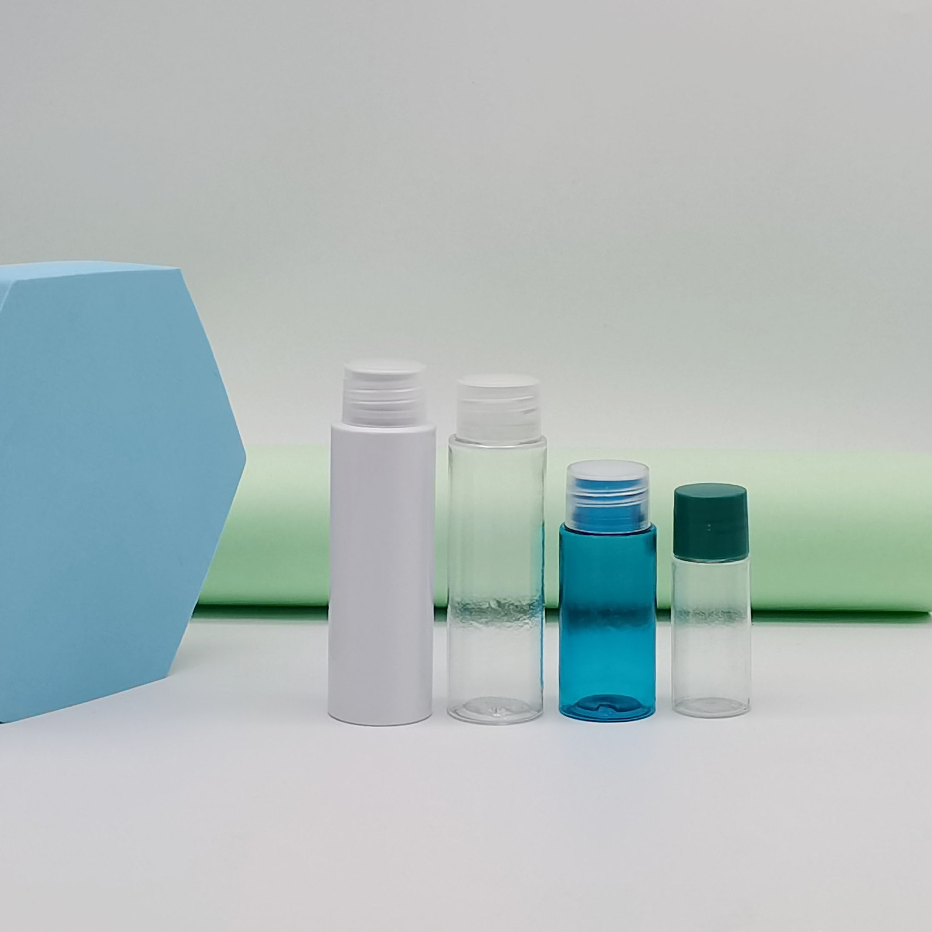 Portable l travel sample bottle 10/30/20ml transparent lotion bottle with screw cap test sample