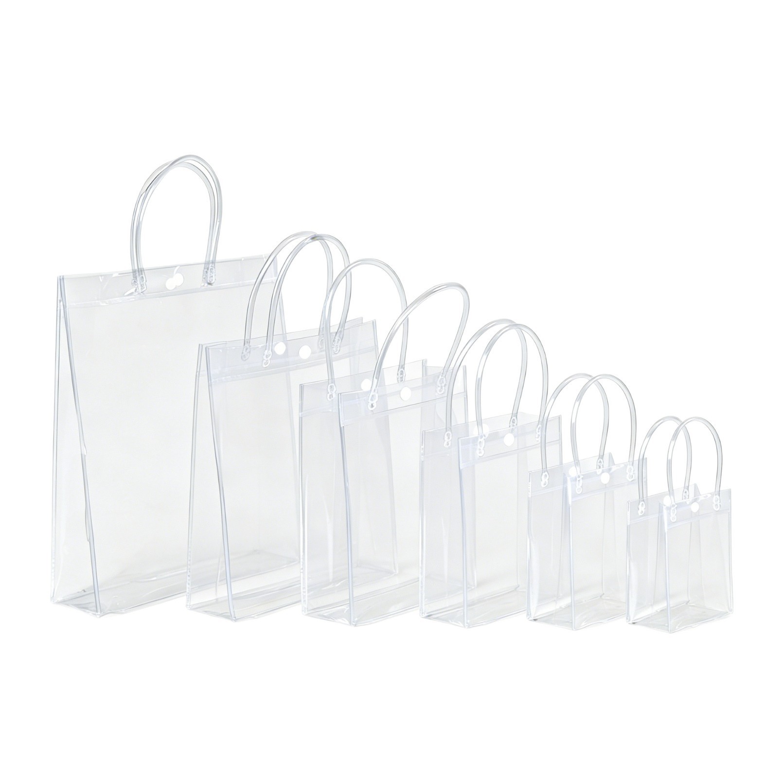 pvc hand-held bags, wedding candies, flowers, souvenirs, gift bags, logo printed plastic packaging bags, transparent hand-held bags