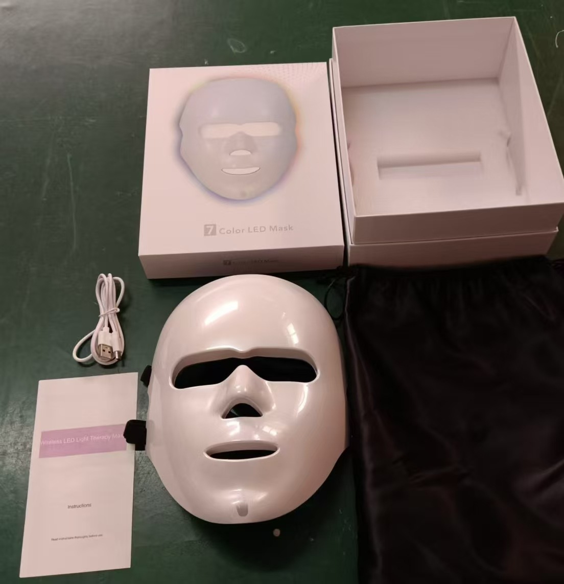 Cross-border photon skin rejuvenation device, beauty mask, home facial mask, facial LED spectrometer, seven-color beauty device, beauty salon