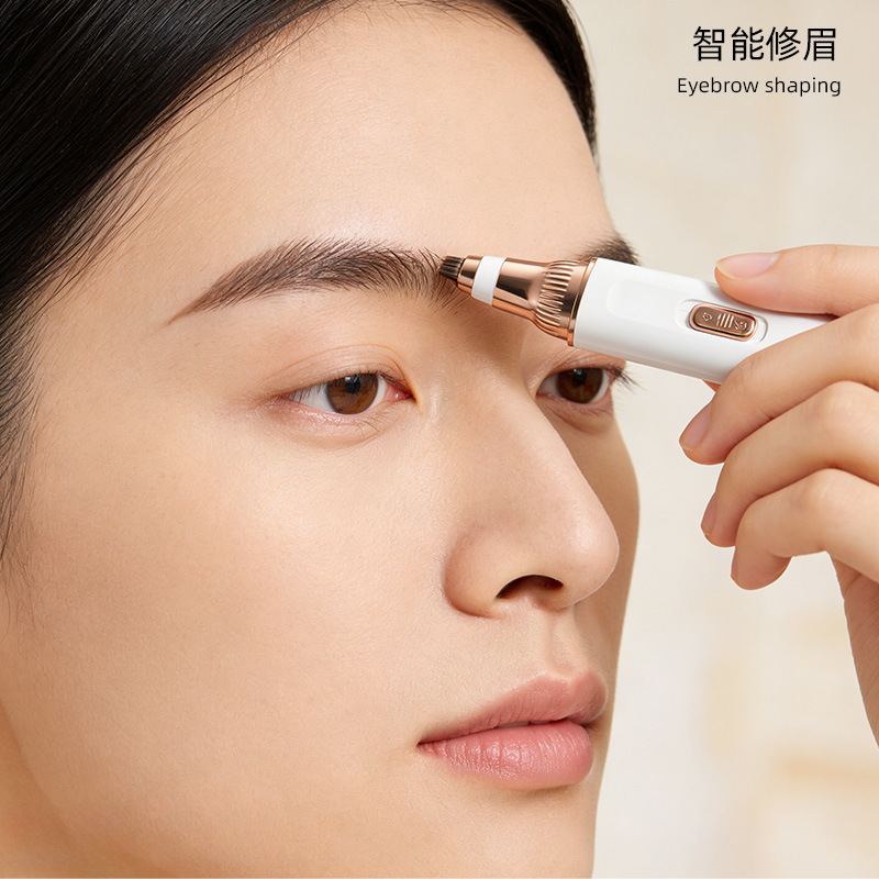 Keli Electric L-203 Dual-head Shaving Clipper for Women, portable eyebrow and nose Hair trimmer set