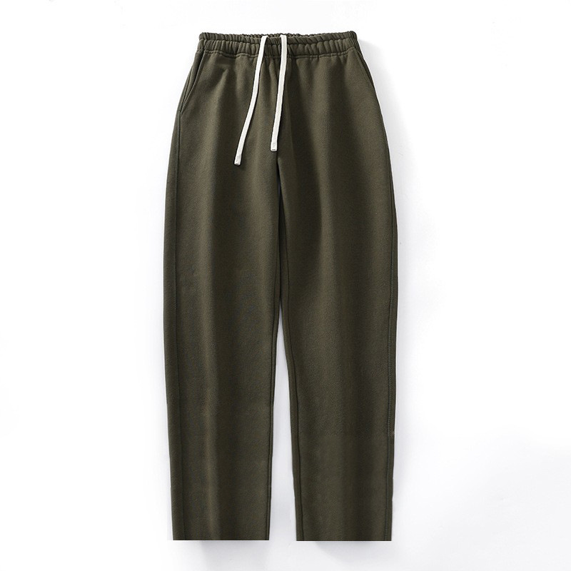 Men's sweatpants 480g heavy-duty long sweatpants, casual loose, brushed solid color, tight-fitting sports long pants manufacturer wholesale