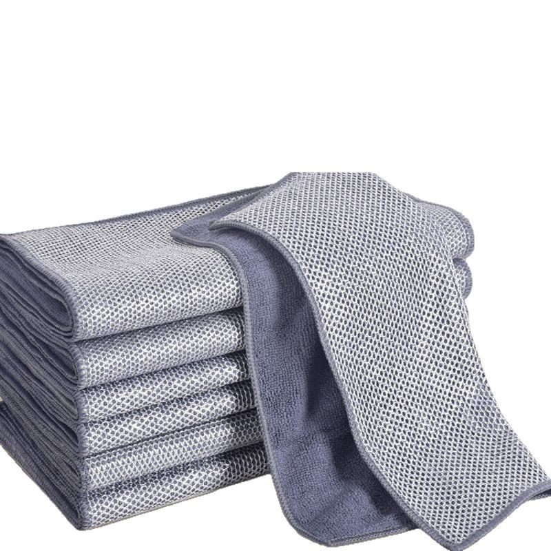 Dishwashing cloth, kitchen stain remover, household silver thread cloth, stove dishwashing and pot cleaning cloth, thickened pot washing cloth, oil removal